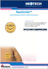 Neotech NeoSmile - Hydrokoloidowa osonka czujnika temperatury - pobierz kart produktu